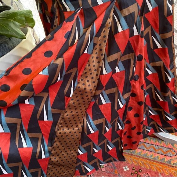 Zara geoprint pleated maxi skirt NWT - Picture 5 of 7